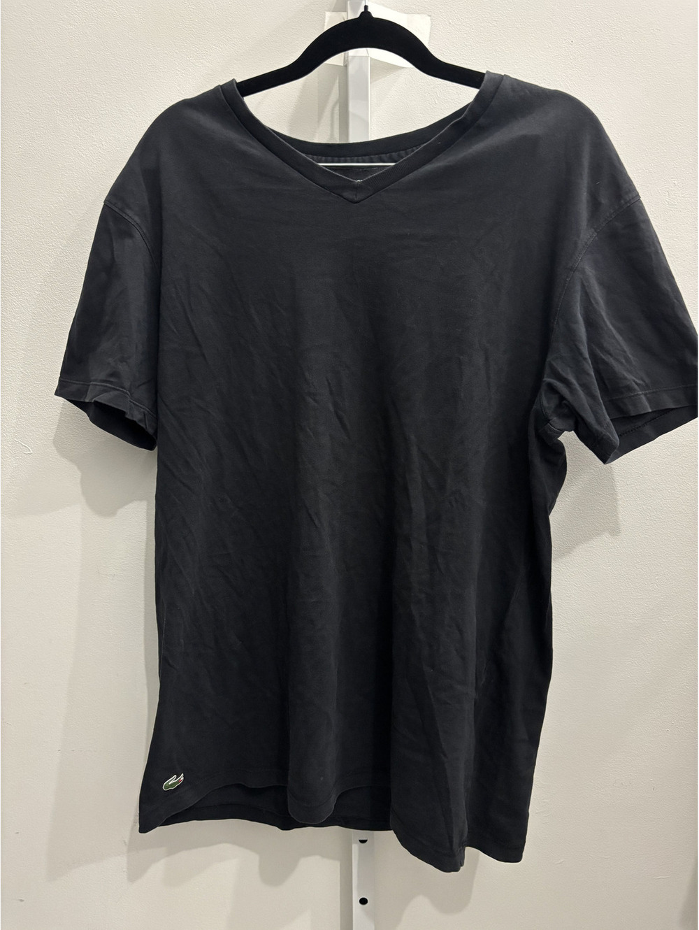 Lacoste Black V-Neck T-Shirt